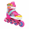 Раздвижные роликовые коньки Alpha Caprice Happy Pink размер M (33-36)