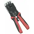 Инструмент обжимной Hyperline HT-3008AR для RJ-45/RJ-12/RJ-11 (упак:1шт) черный/красный