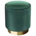 Пуф малый Hollywood Gold. SUPERA Luxemebel. Цвет Изумрудный.
