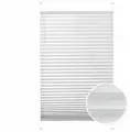 Жалюзи плиссе Эскар Crepe, белые, 73x170 см, монтаж без сверления