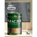 Масло для дерева OAK AFFECTION, серый, 1 л, для наружных работ, морозостойкое, защита от УФ