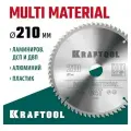 Диск пильный по алюминию KRAFTOOL Multi material 210x30 мм, 64Т 36953-210-30
