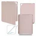 Чехол-книжка для iPad 5/6/Air/Air 2 с отделением для стилуса, пудровый