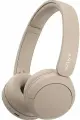 Наушники Sony WH-CH520, беспроводные, накладные, с шумоподавлением, бежевые