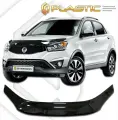 Дефлектор капота SsangYong Actyon 2013-н. в. Classic черный exclusive