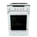 De luxe 506004.13эс белый Плита электрическая 506004.13ЭС белый, конфорок 4 электрических (стеклокерамика), духовка 60 л, 50 см x 87 см x 60 см
