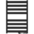 Полотенцесушитель электрический INDIGO Oktava Slim 5 80/50 таймер, скрытый монтаж, универсальное подключение, Черный муар