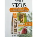 Сухой корм для стерилизованных кошек SIRIUS, утка с клюквой 10 кг