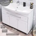 Тумба под раковину в ванную 1Marka Lina Classic New 105, напольная, цвет Белый глянец У94491