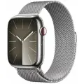 Умные часы Apple Watch Series 9 41 мм Steel Case GPS + Cellular, Silver Milanese Loop