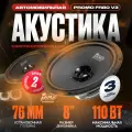 Акустика широкополосная AMP PROMO FR80 ver.3, 110 Вт, 8 / Динамики автомобильные 20 см