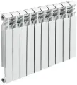 Радиатор биметаллический 500 мм 10 секций 1 боковое подключение белый