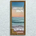 Рамка для фото 30х75 см, серия Light Frame, фоторамка багетная. Бронза, Классический профиль 32х24 мм, Пластик