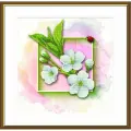 Nova Sloboda. Набор для вышивания крестом Фруктовый сад. Яблоня 25*25 см