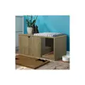 Закрытый туалет для кота и кошки - высокий; домик для кошки; тумба; кошачий туалет дуб сонома