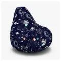 Мир Пуффов Кресло-мешок «Груша» Space, с ручкой для переноски, размер- XXXL, cъемный чехол