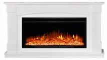 Камин электрический Elekam Boston с очагом Pulsar 38, белый, пульт д/у