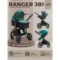 Коляска 3 в 1 для новорожденных трансформер Sweet Baby Ranger Neo Green Glossy