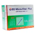 Шприц инсулиновый BD Micro-Fine Plus U-100 трехкомпонентный, 8 мм x 0.3 мм, размер: 30G, 0.5 мл, 100 шт.