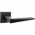 Дверные ручки Puerto (Пуэрто) Раф, серия SLIM INAL 552-03 (slim) на тонком квадратном основании черный