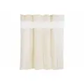 Штора для ванной тканевая полиэстер бежевый 200х200 см, на кольцах / шторка для душа водоотталкивающая