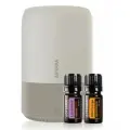 Увлажнитель воздуха DoTERRA Dawn Aroma аромадиффузор Дотерра Дон с Эфирным маслом Лаванда 5 мл + Дикий апельсин 5 мл