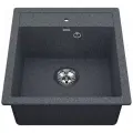 Мойка для кухни VIGRO врезная из искусственного камня (46*50 см), темно-серый