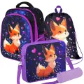 Школьный ранец для девочки Brauberg Kids Fairy fox, 2 отделения, 36х28х14 см, 273144 + мешок для обуви + пенал тубус + папка А4