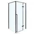 Душевой уголок COSTABELL SW-501B, закаленное стекло, черный, 88x88x185 см