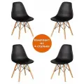 Комплект стульев 4 шт. TetChair CINDY (EAMES) (mod. 1801), черный