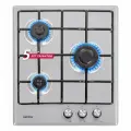 Газовая варочная панель Simfer H45V30M470 (эмалированные решетки, автоподжиг, серебристая)