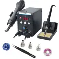 Паяльная станция 8586 2in1 электрические паяльники фена SMD демонтажный сварочный аппарат ремонтный набор инструментов