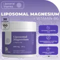 Liposomal Vitamins Liposomal Magnesium + Vitamin B6 Липосомальный глицинат магния & цитрат магния + витамин B6, 150 гр