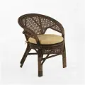 Кресло из натурального ротанга Пеланги 02/15 с подушкой, цвет орех матовый