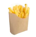 Упаковка для картофеля фри ECO FRY М крафт 105х50х110 мм, 100 шт