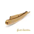Hey Joe! PREMIUM CLASSIC RAZOR GOLD EDITION, шаветка/ опасная бритва, классическая бритва премиум-класса, золотая