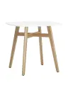 Стол Target 80*80 STOOL GROUP белый, дерево, круглая столешница, ножки