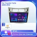 QSZN для Toyota Yaris 2005-2012 9-дюймовый 2 din Android 13.0 автомобильный радиоприемник мультимедийный видеоплеер GPS-навигация 4G Carplay головное устройство, HC 1 32G
