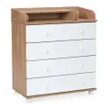 Пеленальный комод BEBIZARO MEIER FOUR OAK KANZAS (ШхГхВ) 80х45х93 см