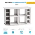 Тумба без дверок под аквариум Biodesign ALTUM PANORAMIC 300 (белая) влдсп 126*51*79 см