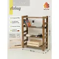 Стеллаж деревянный, стеллаж в детскую, 117х86х34 см, 4 полки, нагрузка 200 кг, покрыт защитным премиум маслом