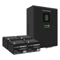 Комплект ИБП EX296004RUS + батарея 26Aч EX282970RUS 4шт (инвертор, синус, для котла, настенный) ExeGate FineSine SX-5000. LCD. AVR.2SH. T