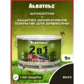 Пропитка по дереву Акватекс 2в1 защитно-декоративное покрытие для древесины Венге 9л