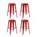 Комплект Stool Group Стул барный TOLIX красный глянцевый KD 4 шт. арт. УТ000042399
