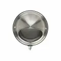Выход стенной уличный из нержавеющей стали решетка с козырьком, круглый, диаметр фланца 100 мм, с антимоскитной защитной стальной сеткой, ecto-100 ARIUS 135264