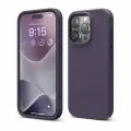 Elago для iPhone 15 Pro чехол Soft silicone (Liquid) Deep Purple