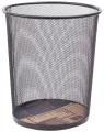 Набор из 12 штук Корзина для бумаг Deli E9188 круглая 10л. мет. сетка черный
