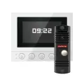 Комплект из видеодомофона и вызывной панели Novihome SIMPLE 4C KIT, встроенный модуль сопряжения, 12 мелодий, часы