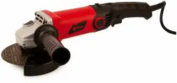 Шлифовальная машина Edon AG-125/1000ER угловая, Диаметр диска 125 мм, 11000 Об/мин, От сети, Красный/черный
