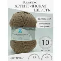 Пряжа Аргентинская шерсть Камтекс, 007-лен (10 мотков)